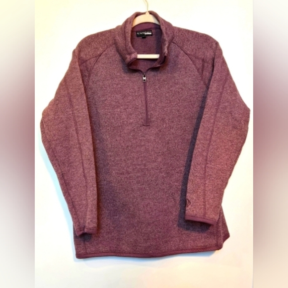 SunIce StormPack Mauve 3/4 Zip Up Sweater with Standing Collar size XL - Picture 1 of 8